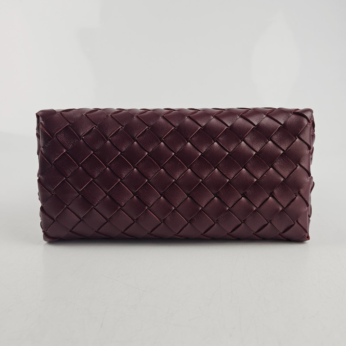 BOTTEGA VENETA Andiamo Small $4700 Barolo Red Leather Top Handle Bag New