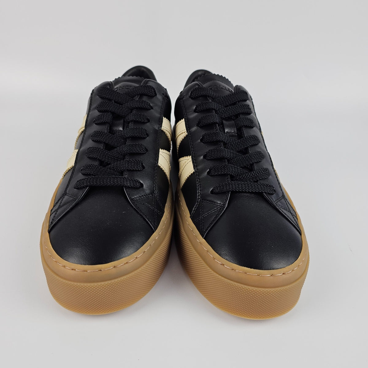 MONCLER Monaco2 Men's Black Sneakers New