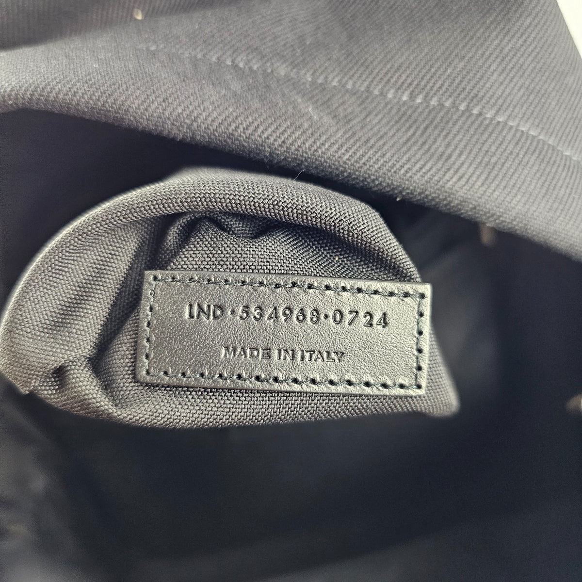 Saint Laurent City Men's Black Embroidered Canvas Backpack New