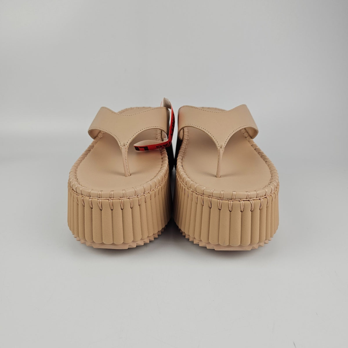 Chloe Nama Beige Platform Sandals New & Authentic
