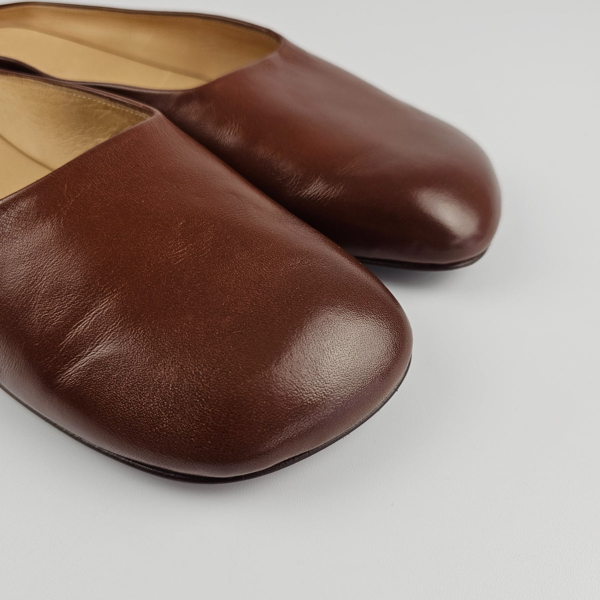 MARSELL Bama Brown Leather Loafers New And Authentic