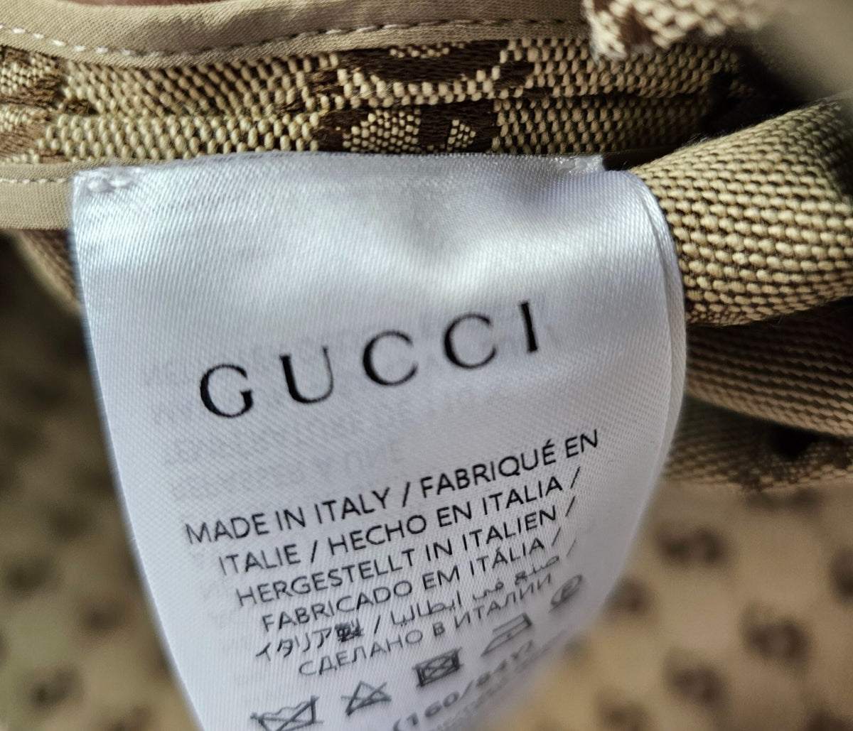 GUCCI $4200 Camel And Dark Brown GG Canvas With Horsebit Dress New & Authentic