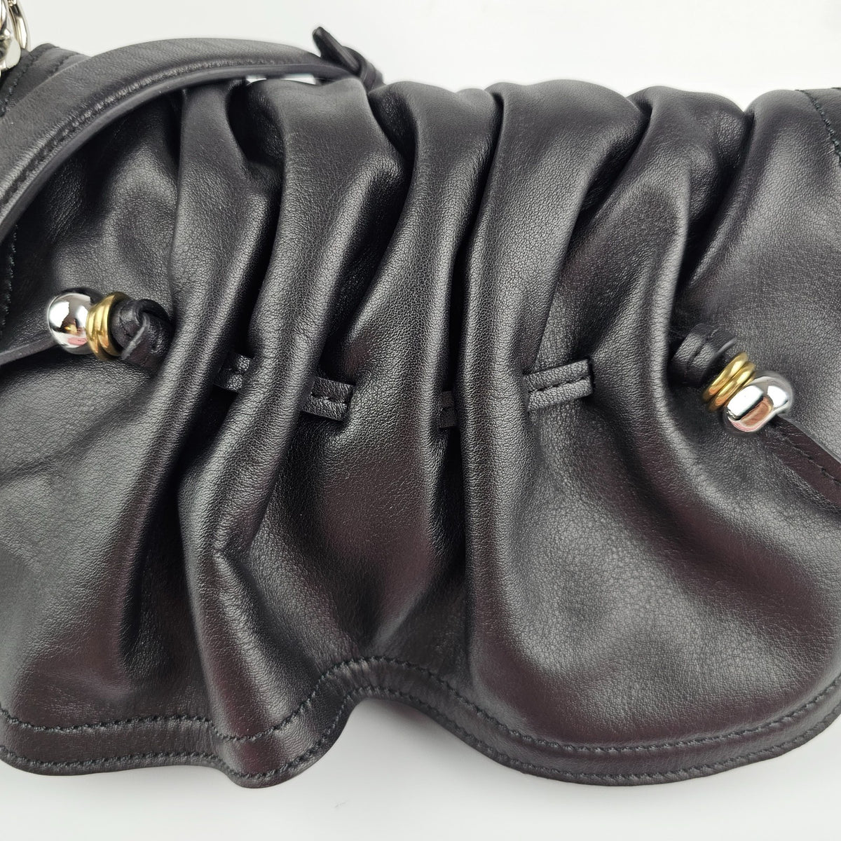 Isabel Marant Bolton Black Leather Shoulder Bag New And Authentic