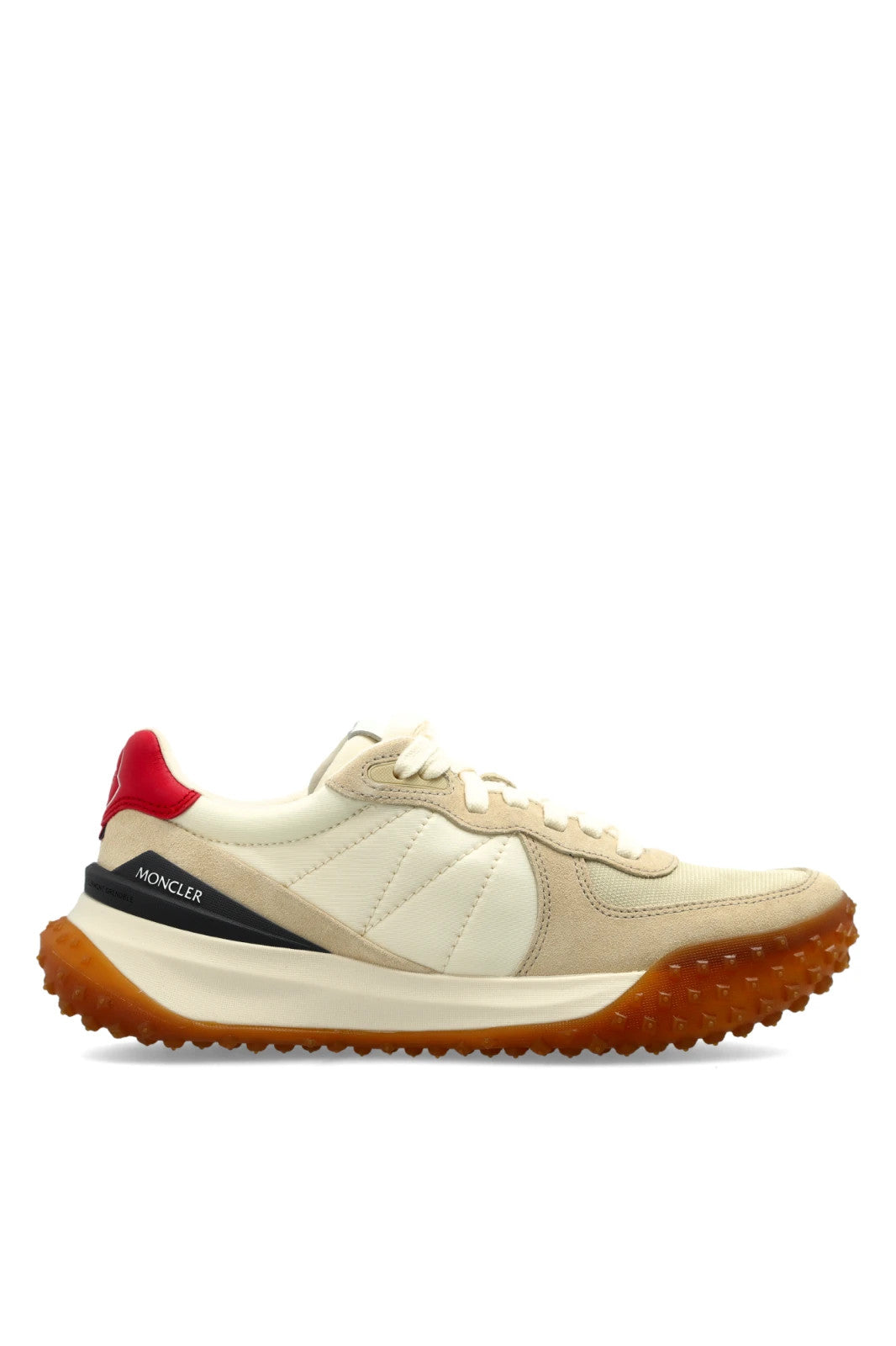 MONCLER $650 City Trek White Ivory Sneakers New & Authentic