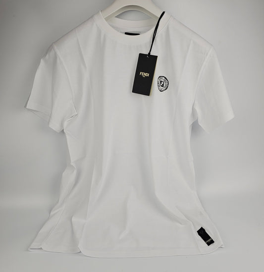 FENDI $790 White Cotton T-shirt New & Authentic