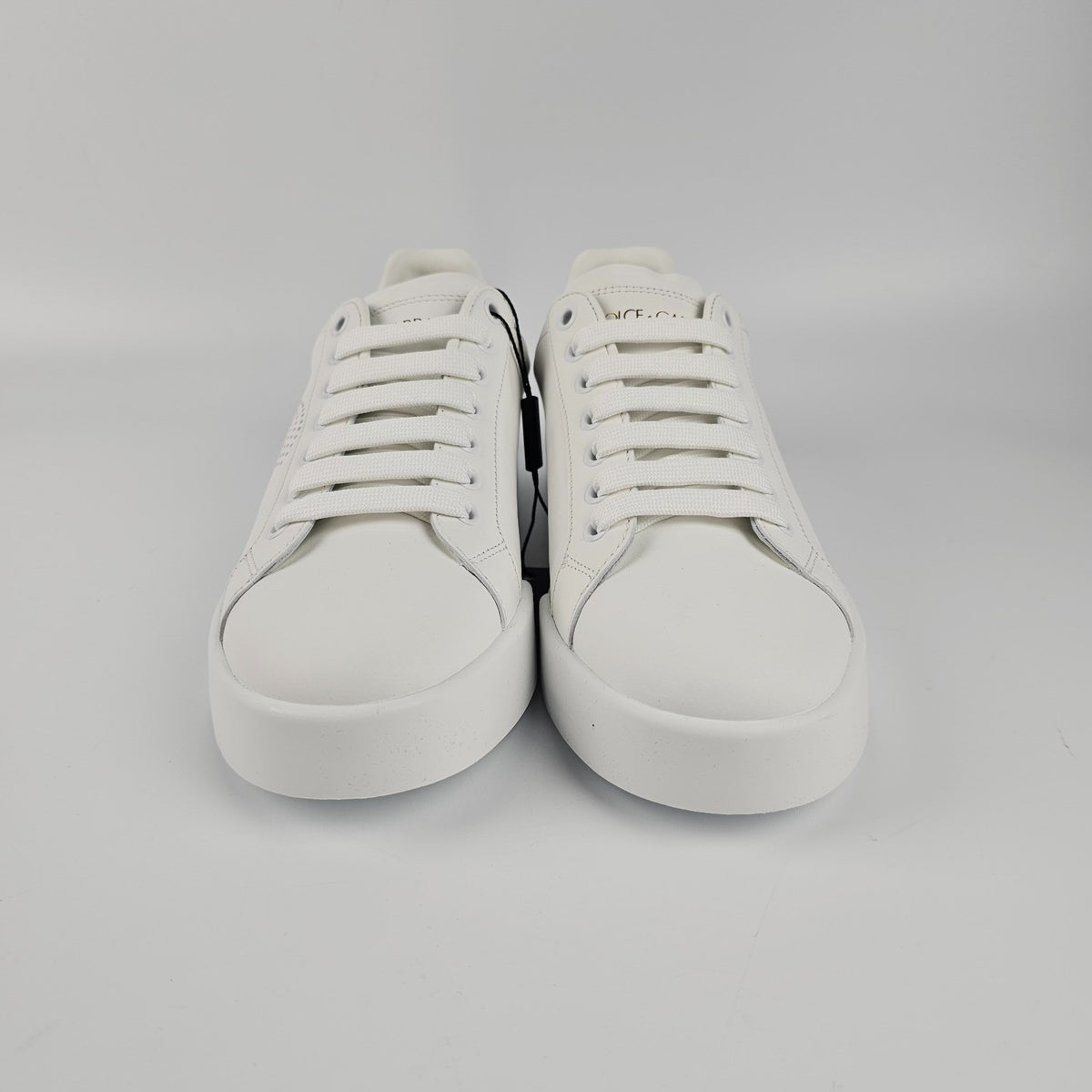 Dolce&Gabbana Portofino $745 Women's White Leather Sneakers New And Authentic