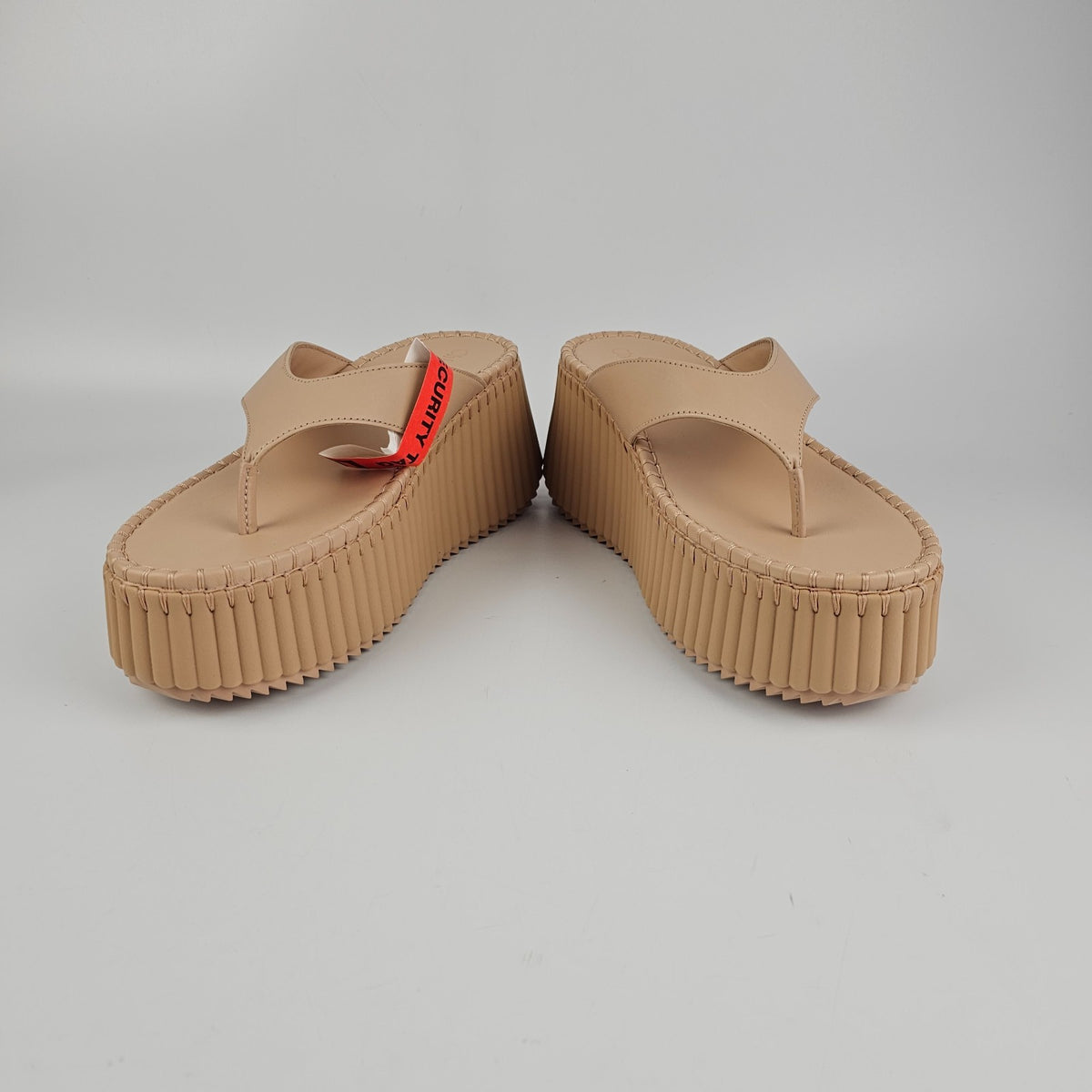 Chloe Nama Beige Platform Sandals New & Authentic