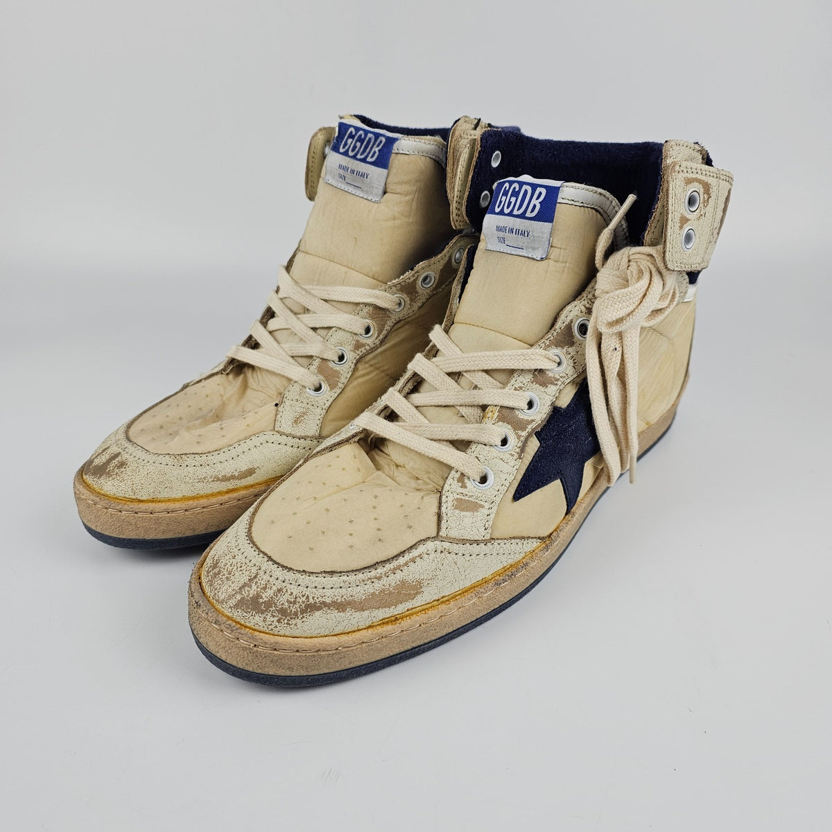 GOLDEN GOOSE SKY Star Men's White Leather Sneakers New