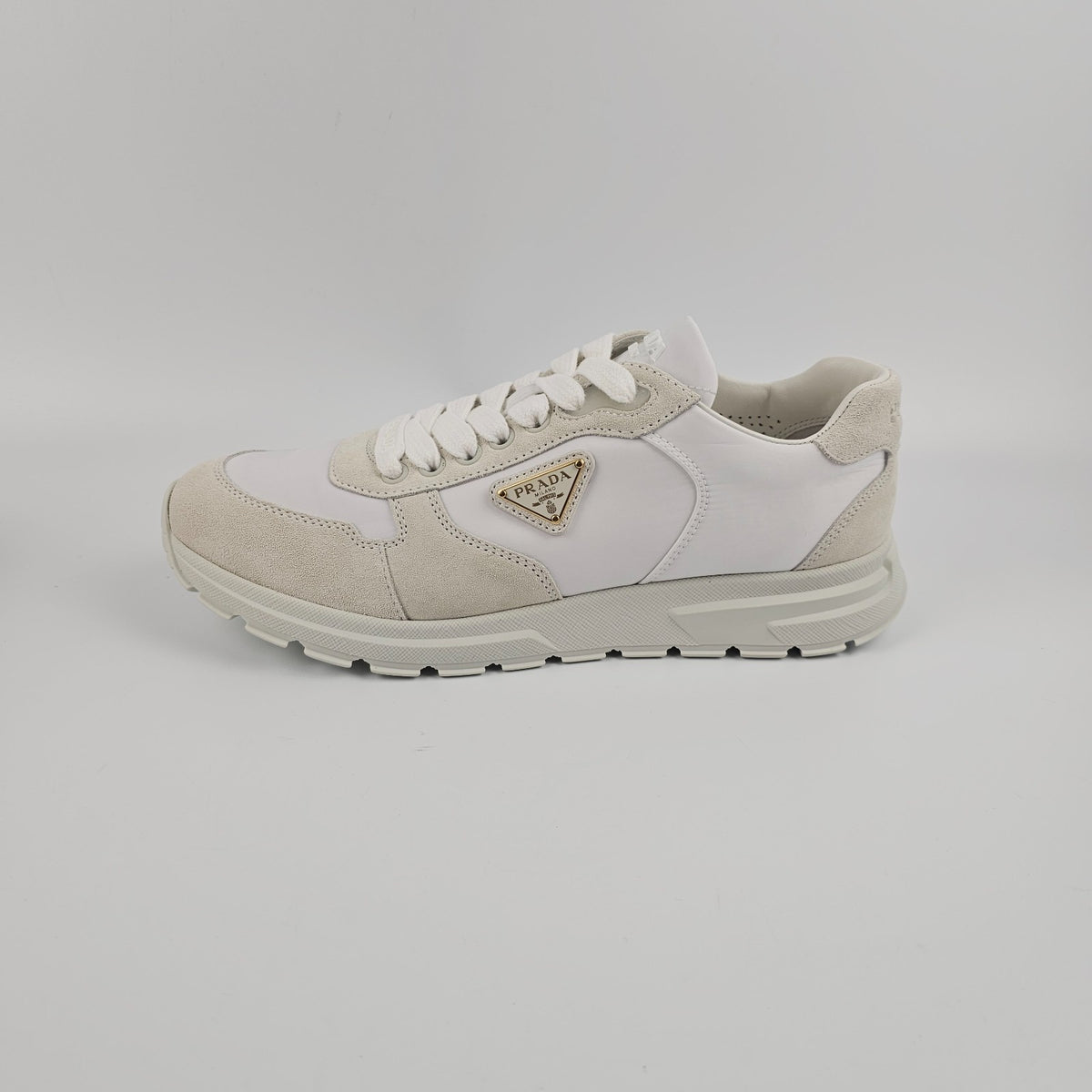 PRADA Prax 2.0 $1100 Women's White Sneakers New And Authentic