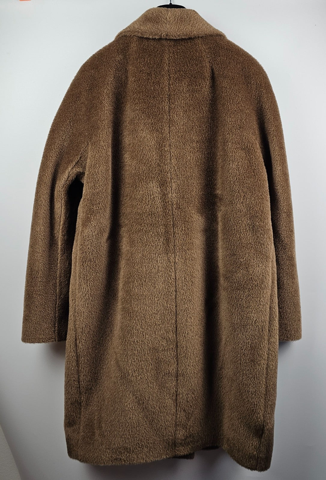 MAX MARA Roseto Double Breasted Brown Wool Long Coat New & Authentic