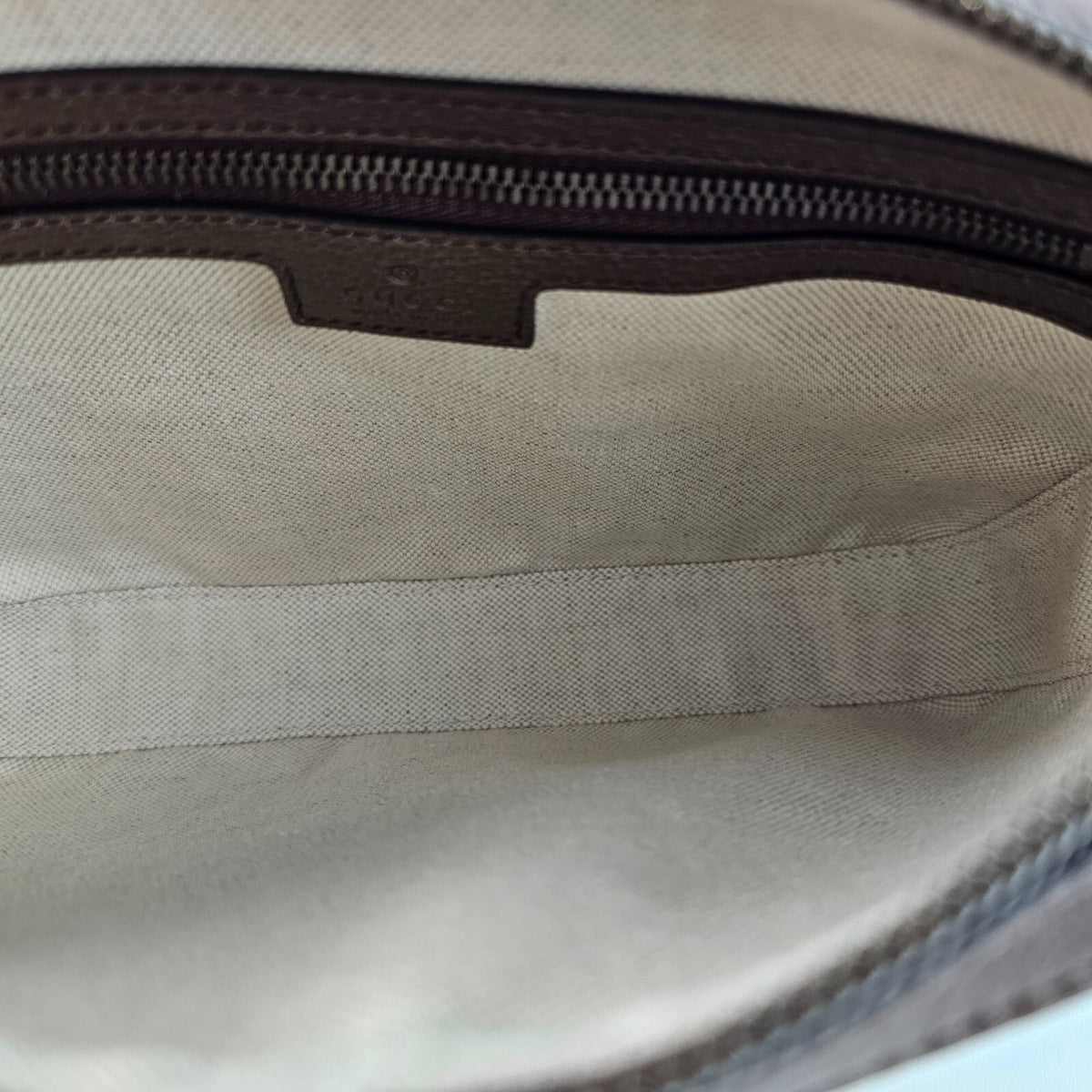 GUCCI Ophidia Small $1790 Beige And Ebony GG Canvas Crossbody Bag New/Authentic
