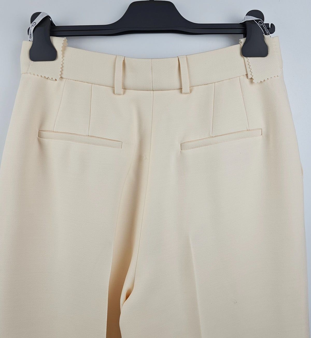 DIOR $2600 Ecru Wool/Silk Flared Pants New & Authentic