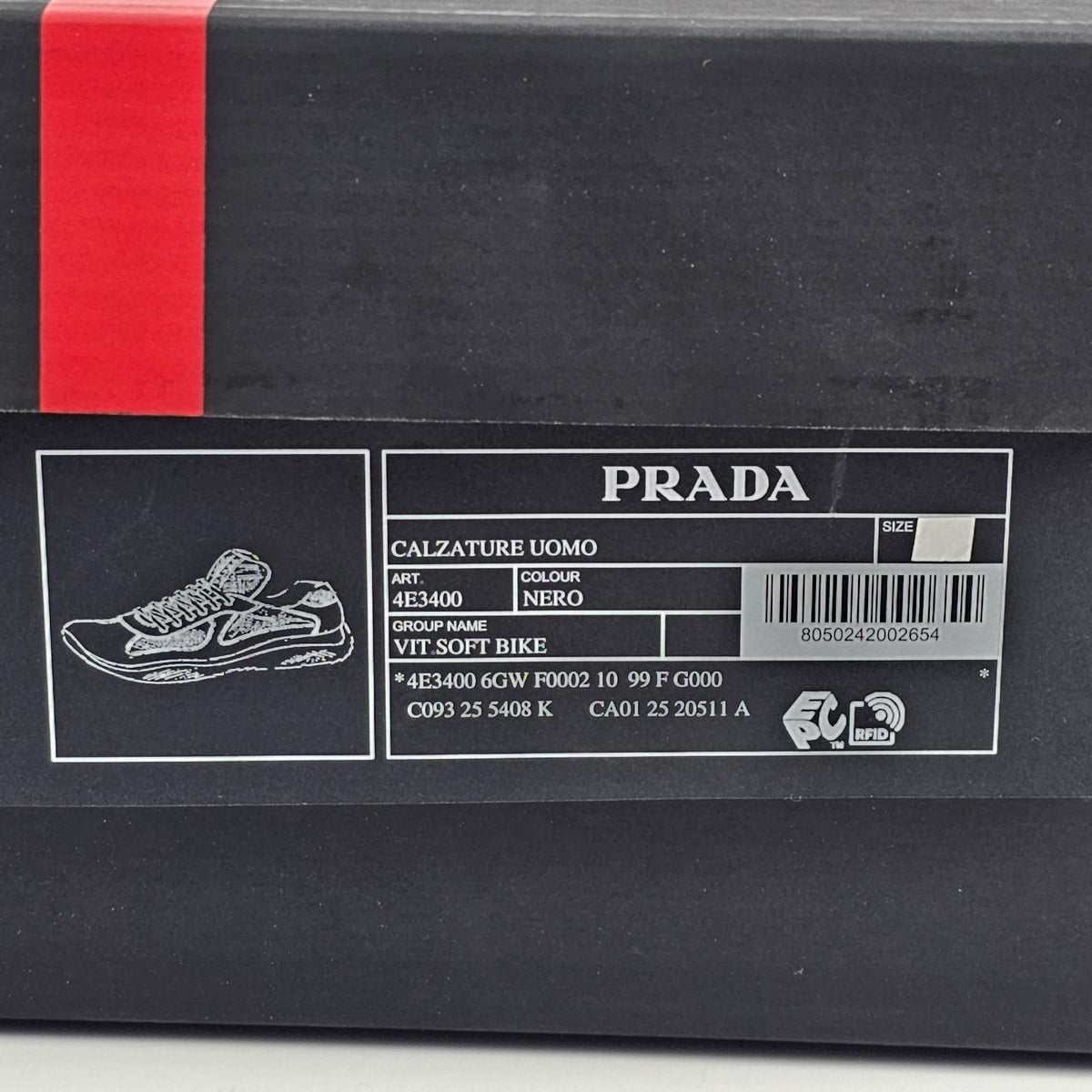 PRADA America's Cup Black Sneakers New & Authentic