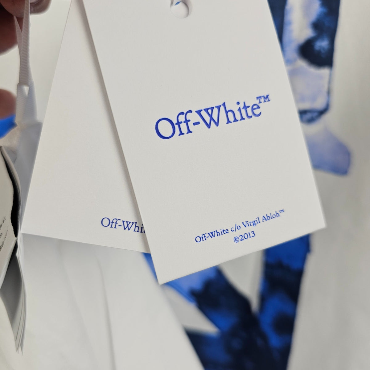 OFF-WHITE White Cotton Men's T-shirt New & Authentic