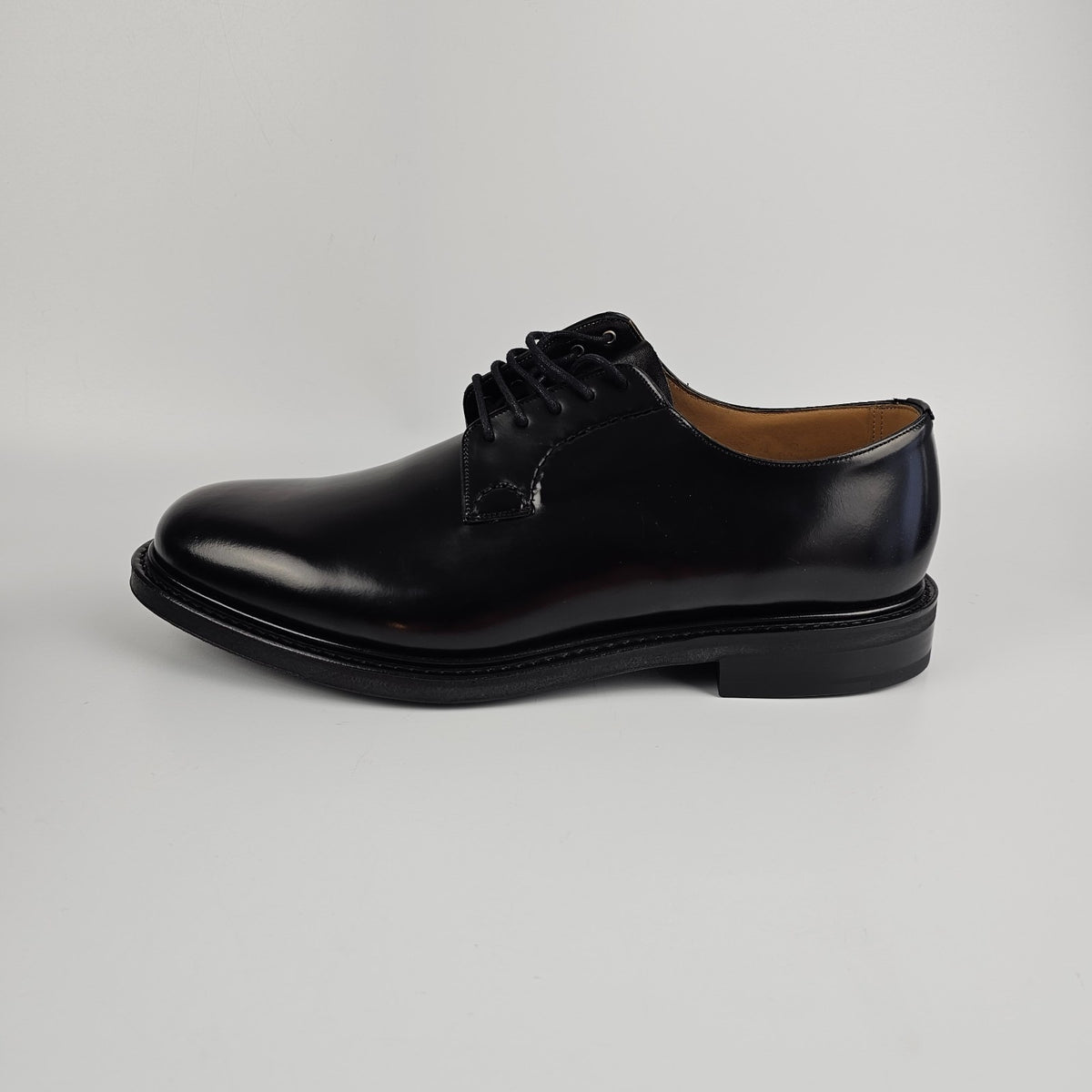Church's Shannon Black Leather Derby Shoes New/Authentic
