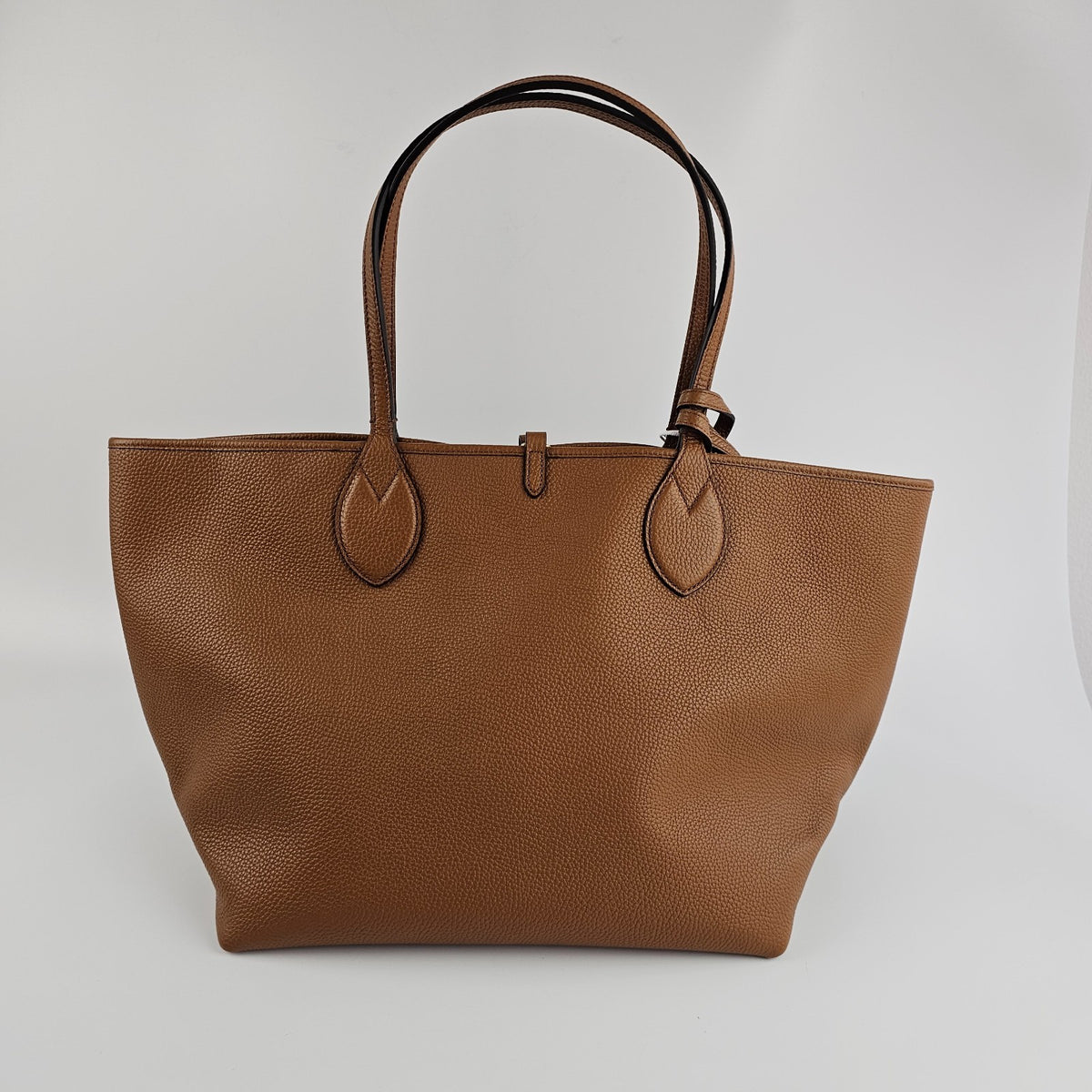 GUCCI Totissima Large $2800 Brown Leather Tote Bag New & Authentic