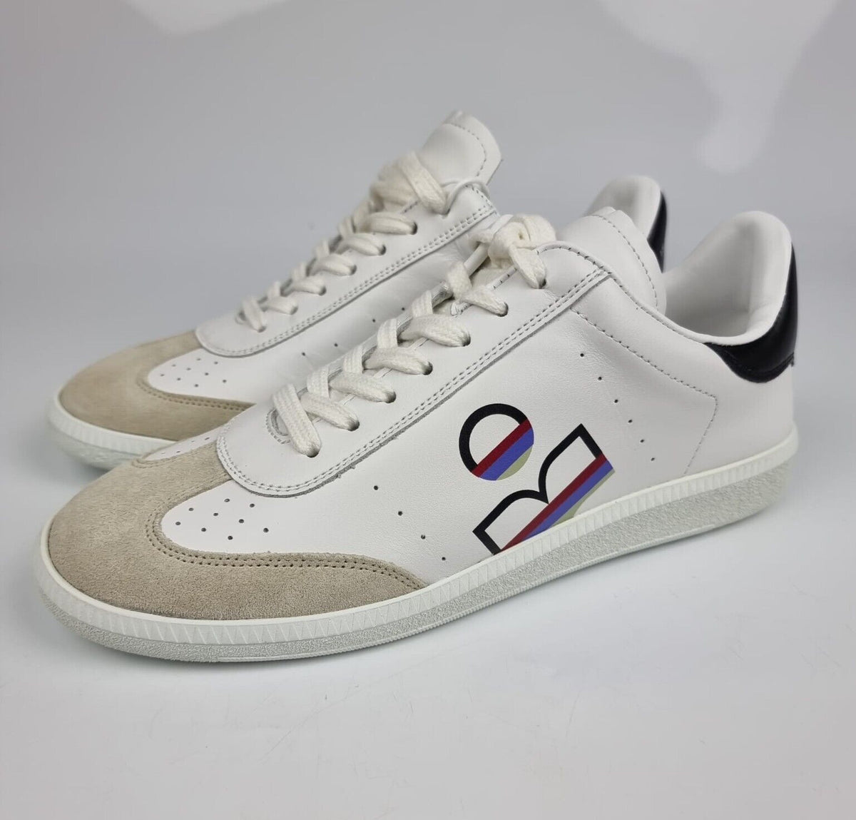ISABEL MARANT Women's Bryce White/Black Sneakers New Size 41 US 11