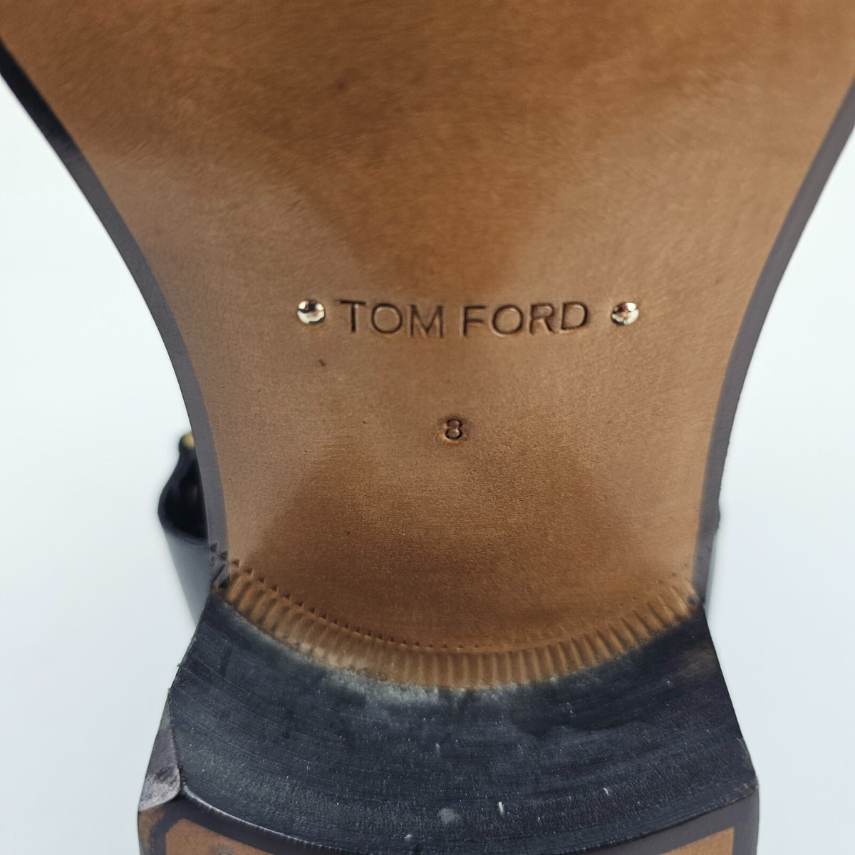 TOM FORD Burnished Rupert Jodhpur Black Leather Boots New Size US 8 EU 41