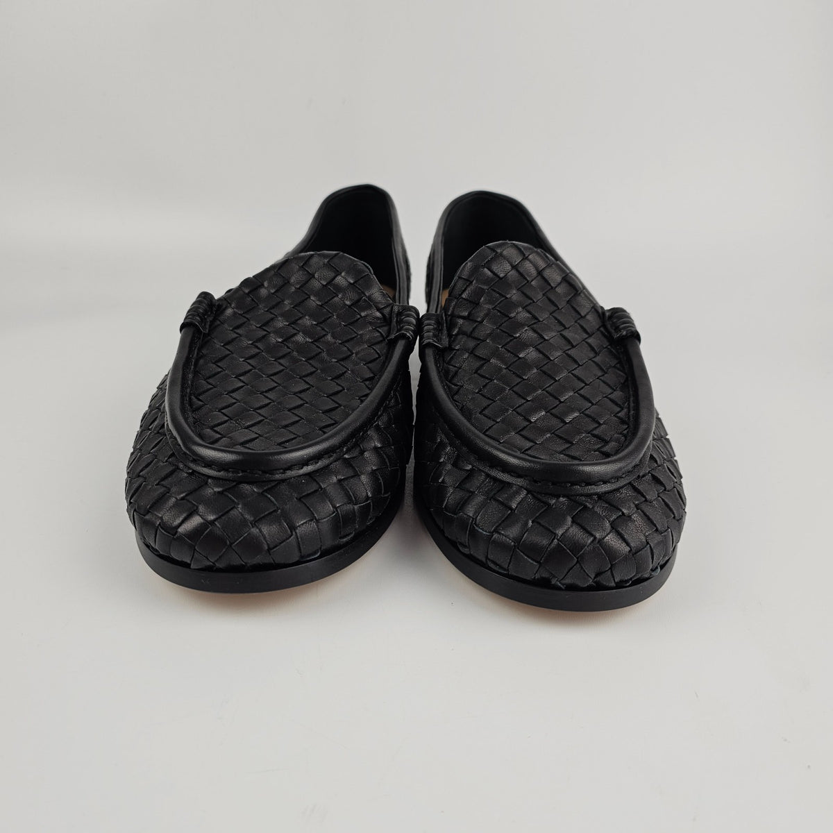BOTTEGA VENETA Silenzio $1550 Black Loafers New & Authentic