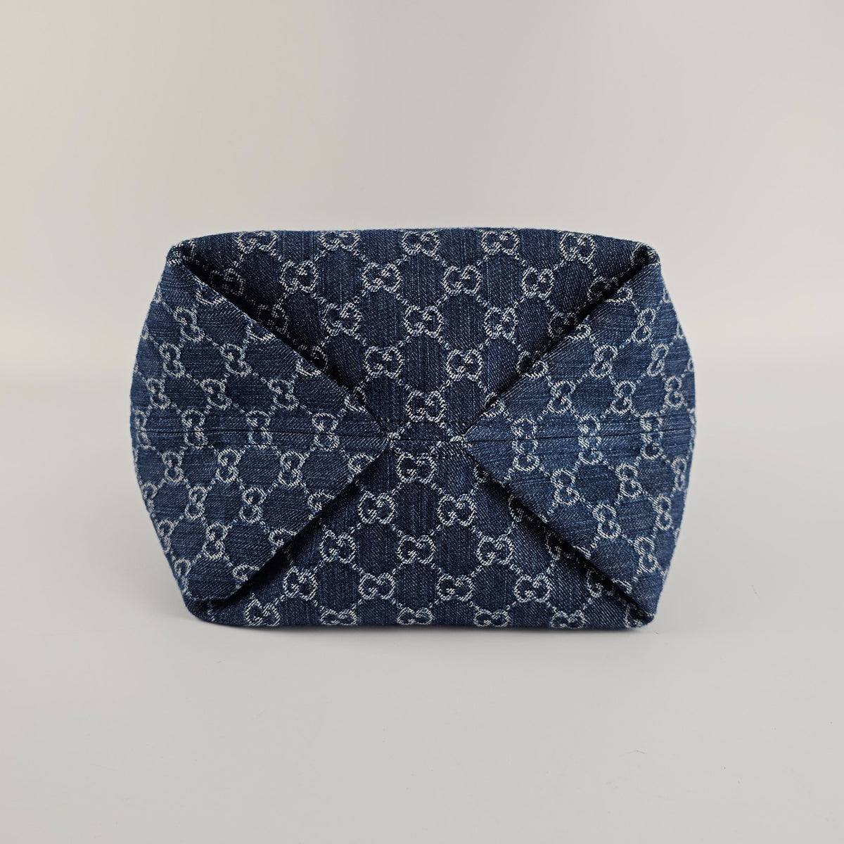 GUCCI Totissima Small $2180 Blue GG Denim Tote Bag New & Authentic