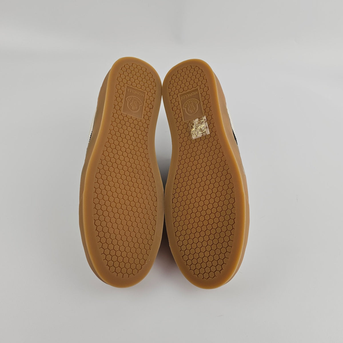 MONCLER Monaco2 Men's Beige Sneakers New