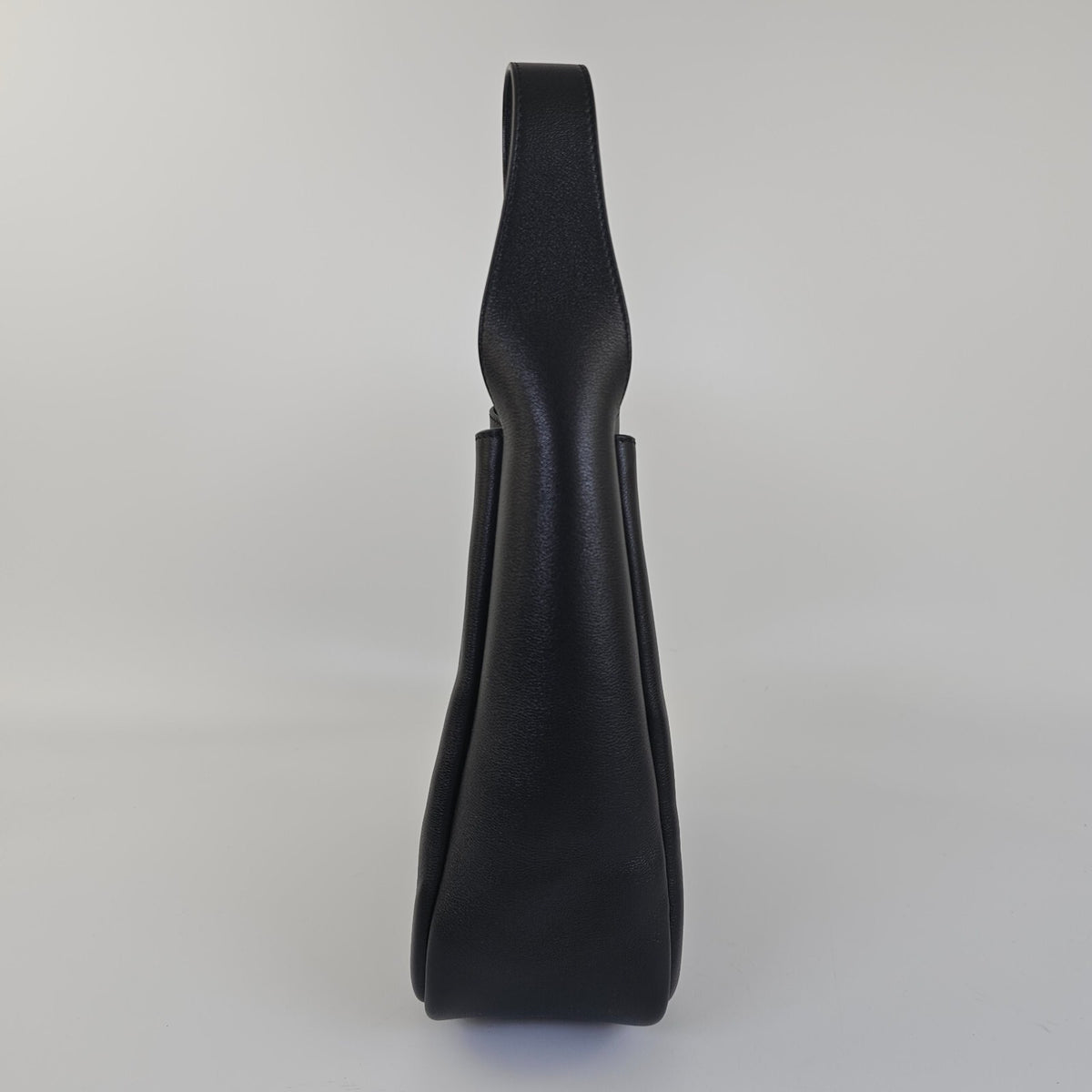 SAINT LAURENT Le 5 A 7 Supple Small Black Leather Shoulder Bag New