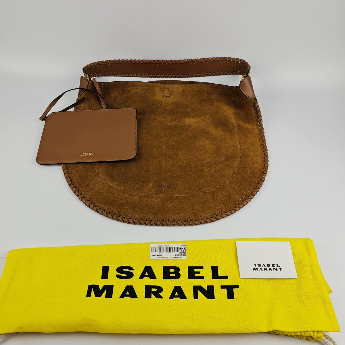 Isabel Marant Oskan Hobo Soft Cognac Shoulder Bag New And Authentic