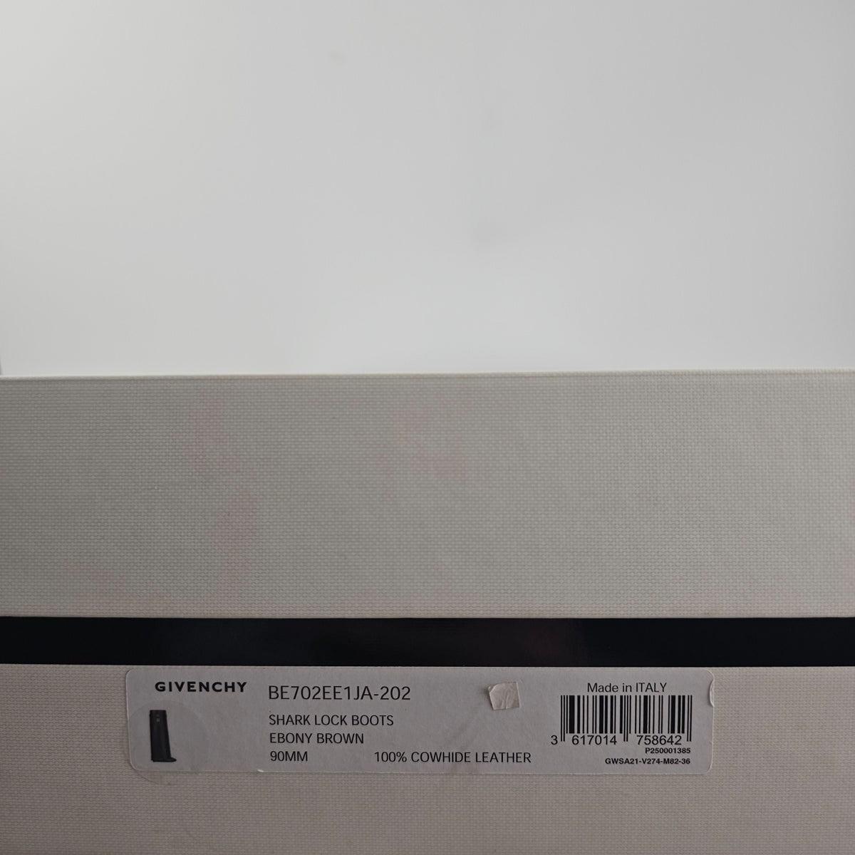 GIVENCHY Shark Lock Brown Leather 90mm Ankle Boots New & Authentic