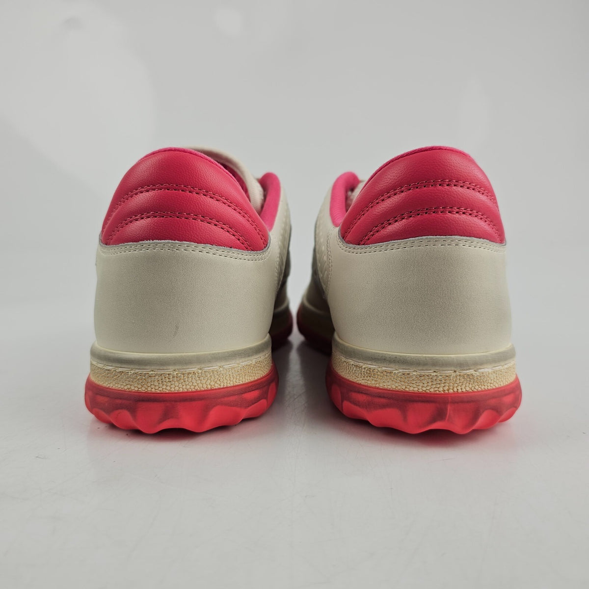 Gucci Mac80 Women's White And Pink Sneakers New
