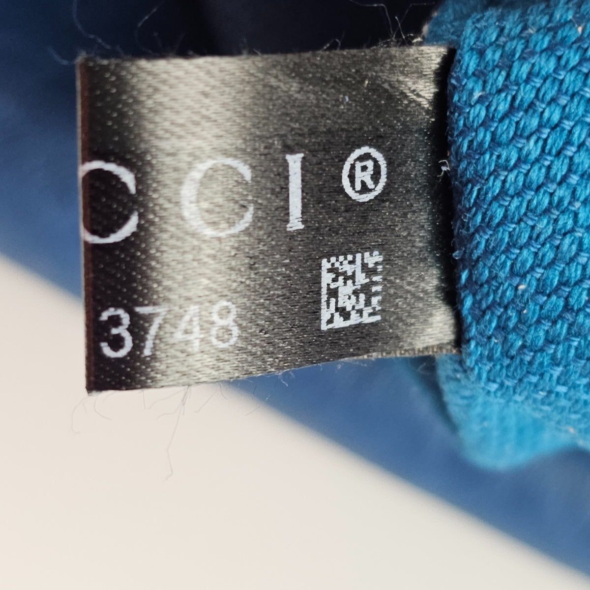 GUCCI $4600 Cobalt Blue GG Leather Large With Chain Shoulder Bag New & Authentic