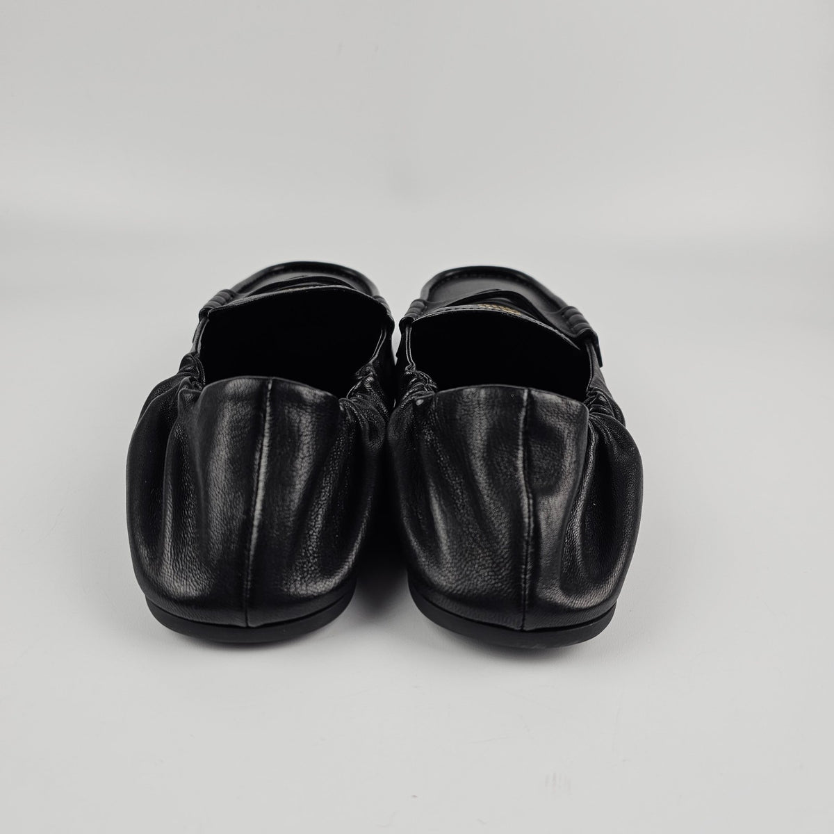 MIU MIU Ruches Black Leather Loafers New & Authentic