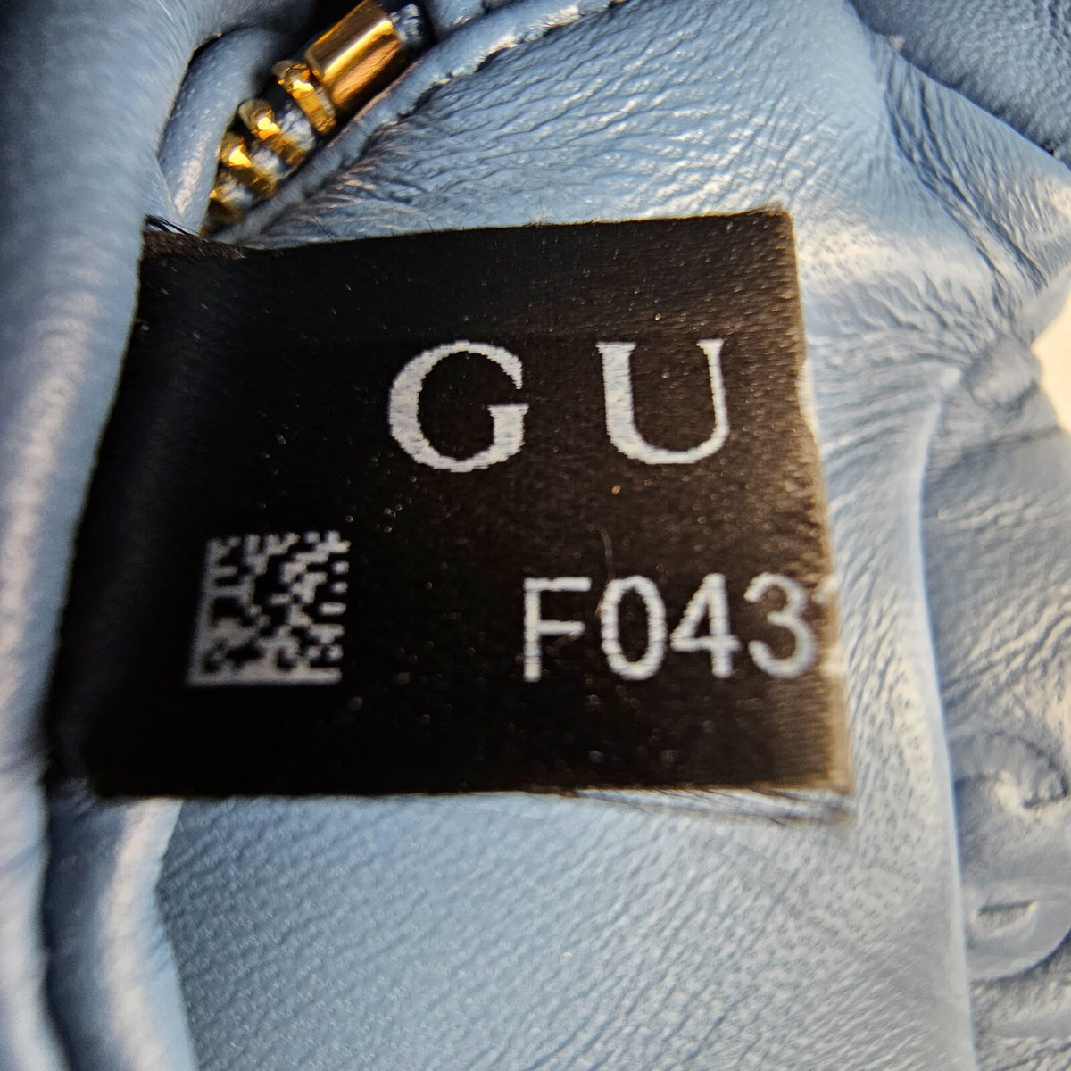 GUCCI Milano GG Small Blue GG Leather Top Handle Bag New/Authentic