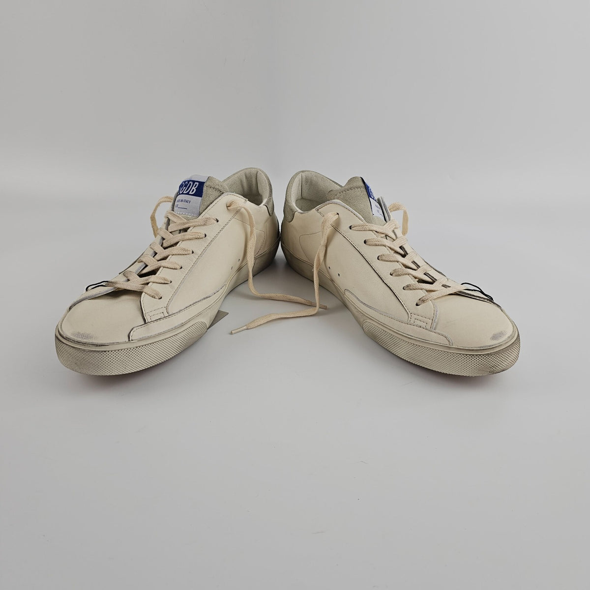 GOLDEN GOOSE Super Star Men's White/Gray Sneakers New