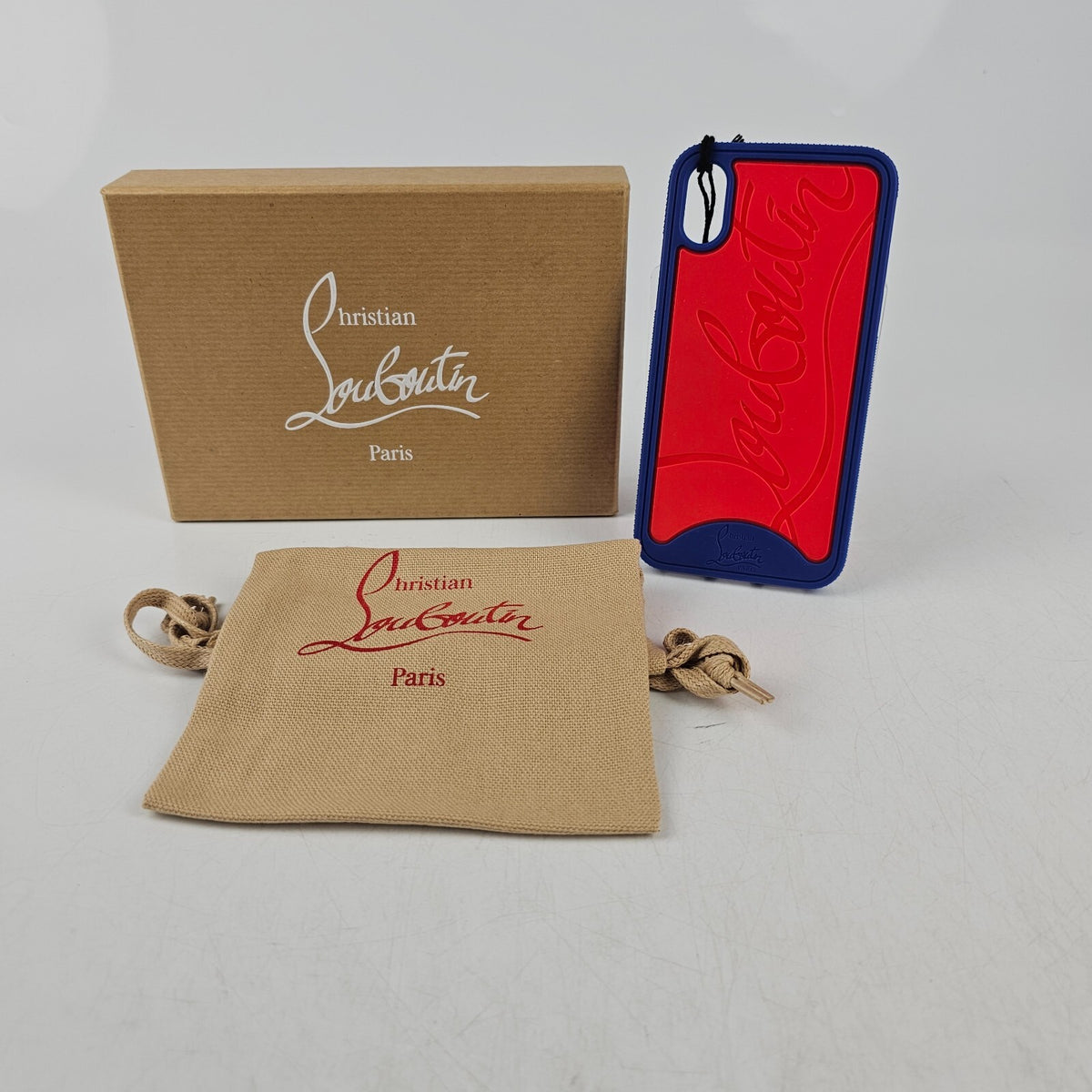 CHRISTIAN LOUBOUTIN Iphone X/XS Blue Case new in box