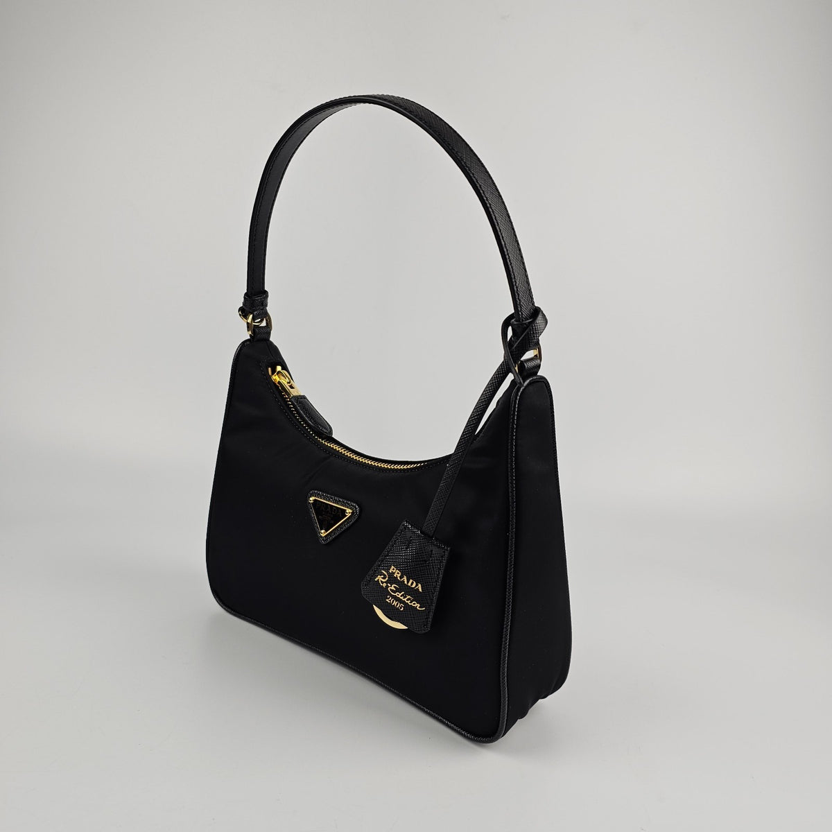 PRADA $1390 Black Re-Edition 2005 Mini Shoulder Bag New & Authentic