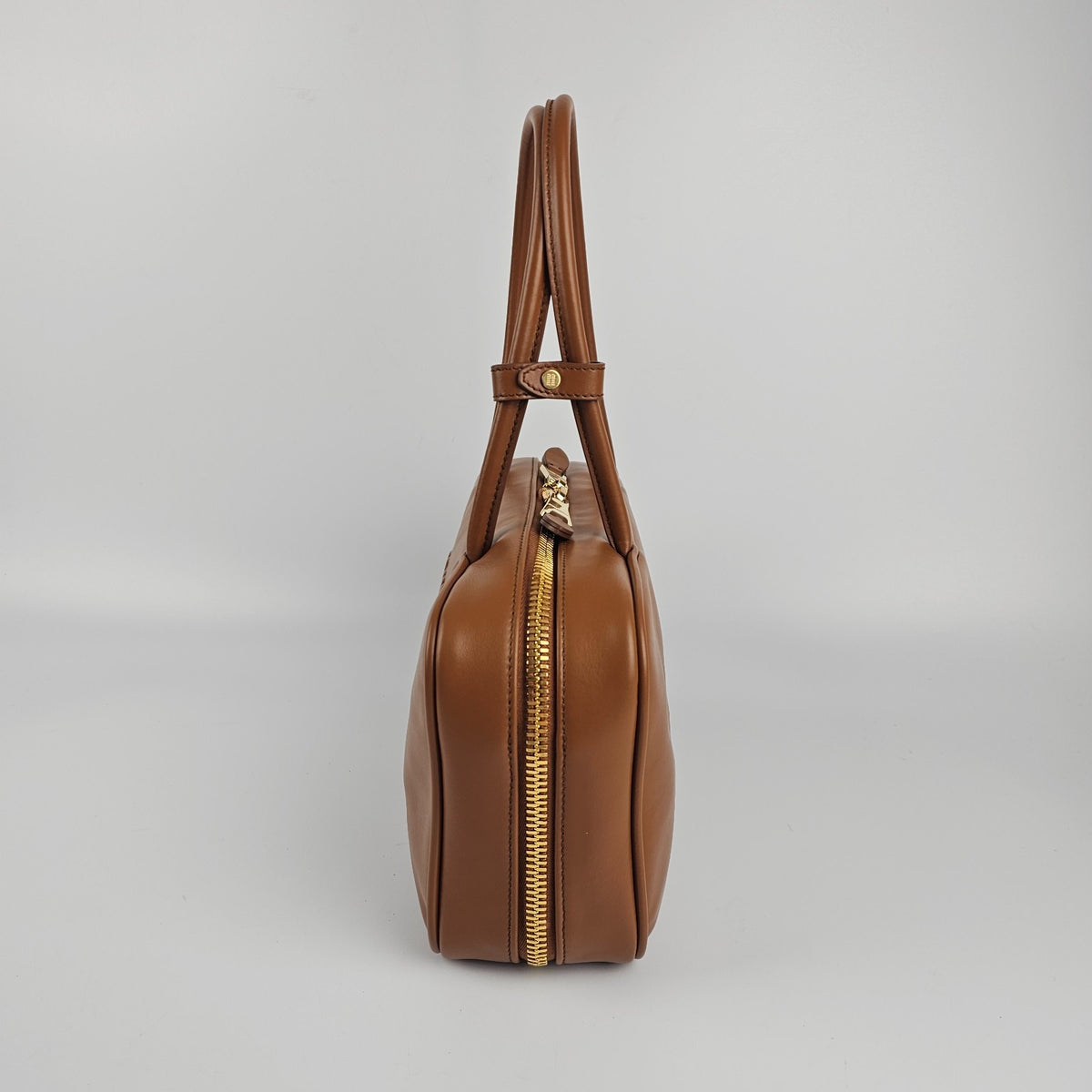 MIU MIU Beau Medium $3550 Cognac Leather Top Handle New And Authentic