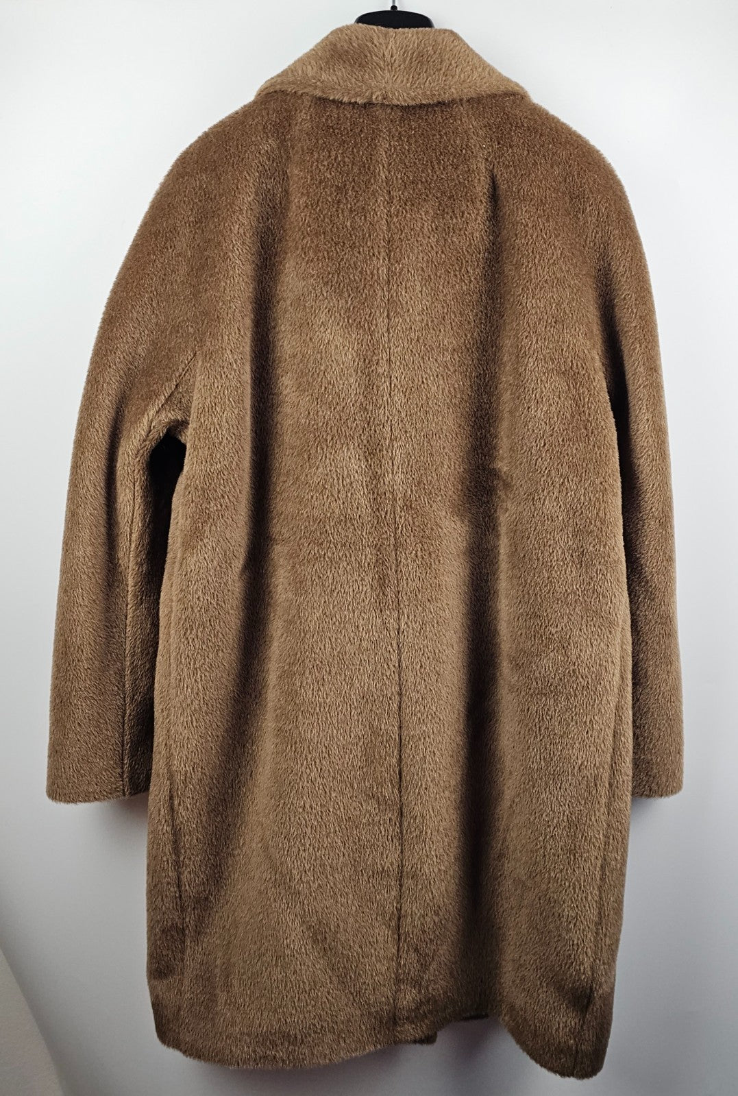 MAX MARA Roseto Double Breasted Brown Wool Long Coat New & Authentic