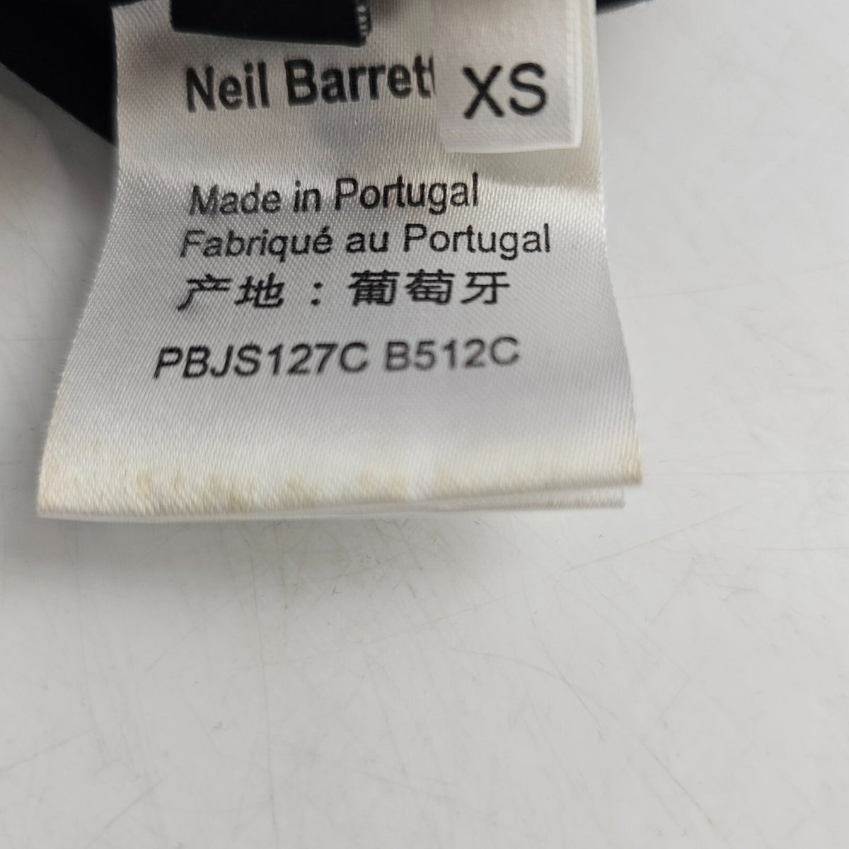 Neil Barrett Bolt Faux Neoprene Sweatshirt Size XS