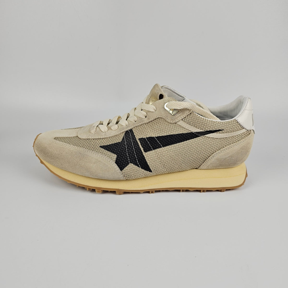 GOLDEN GOOSE Marathon Men's Beige Suede Sneakers New