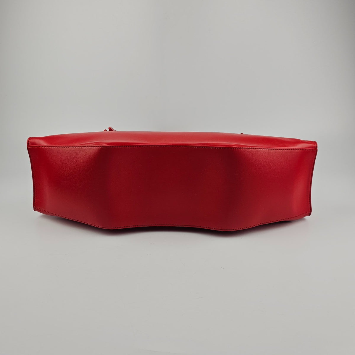 ALEXANDER MCQUEEN Manta Red Leather Top Handle Bag New