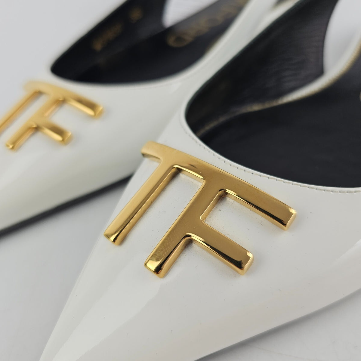 TOM FORD White Patent Leather Flats New Size 36 US 6