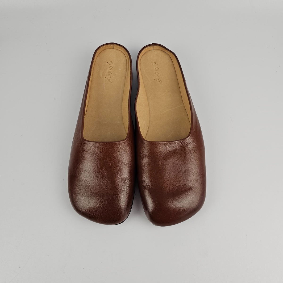 MARSELL Bama Brown Leather Loafers New And Authentic