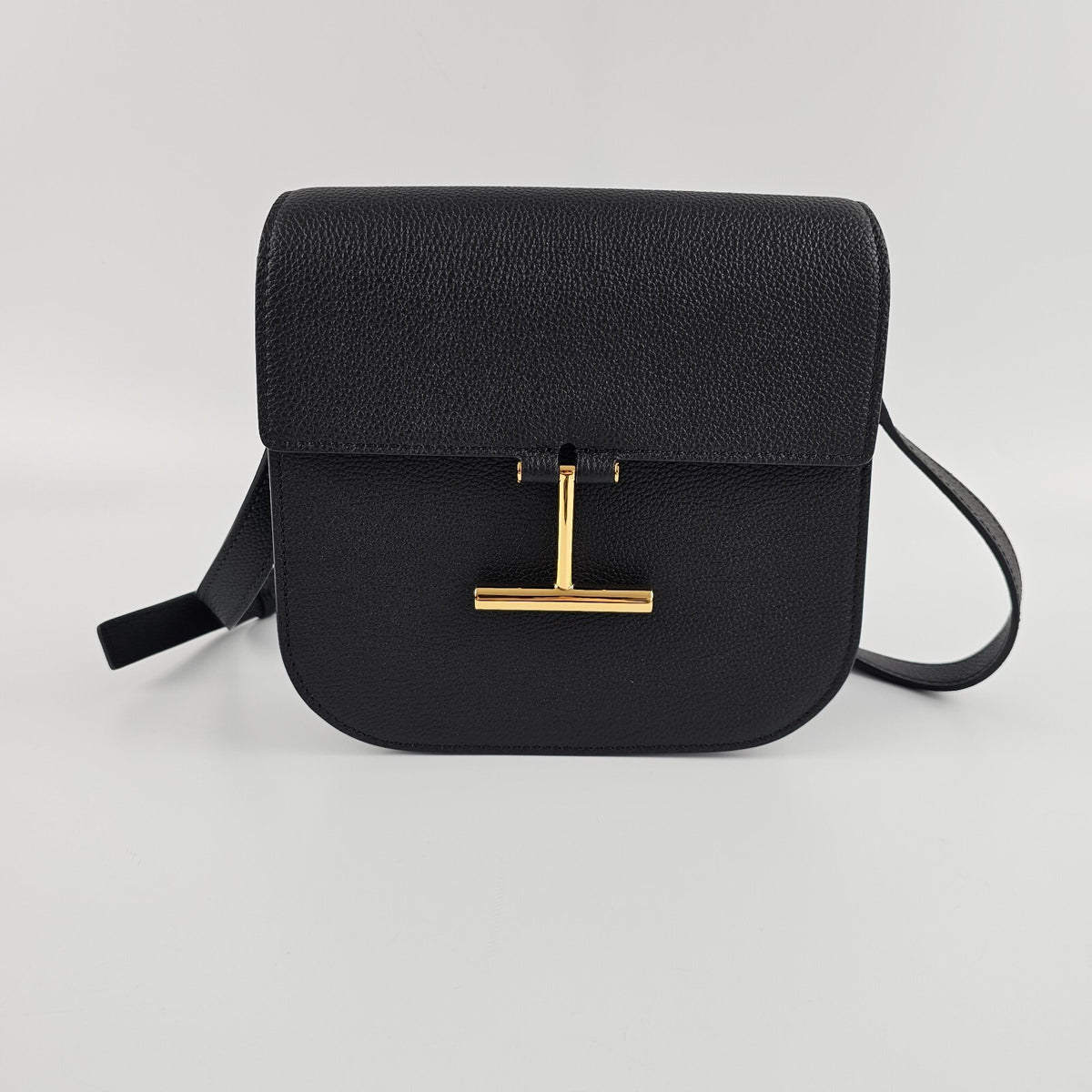 Tom Ford Mini Tara Black Leather Shoulder Bag New