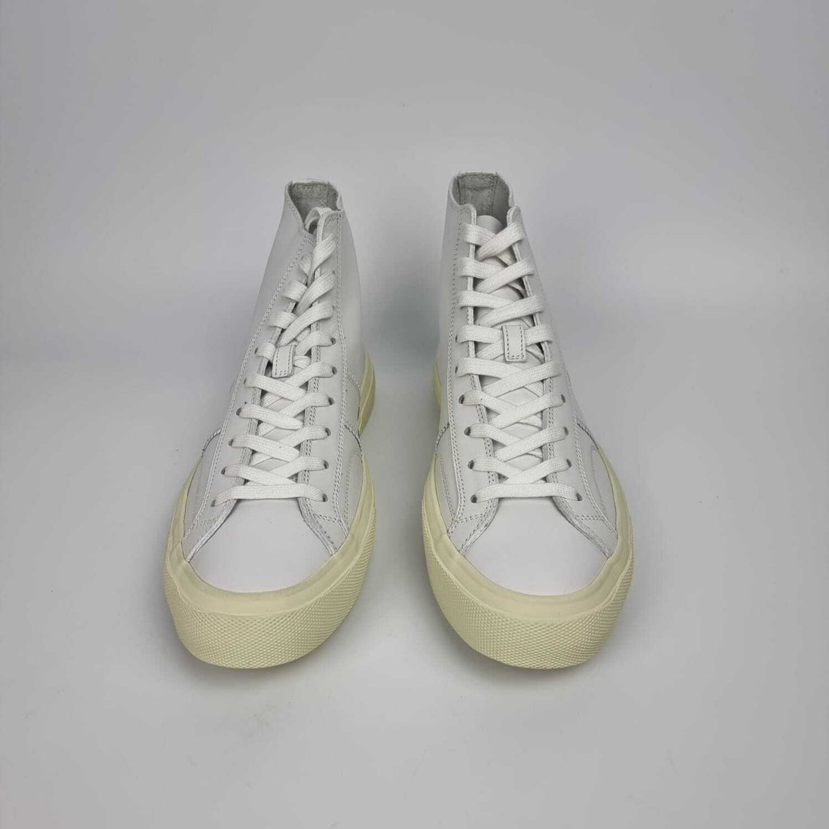 TOM FORD Cambridge White Leather High Top Sneakers New Size US 10 EU 43