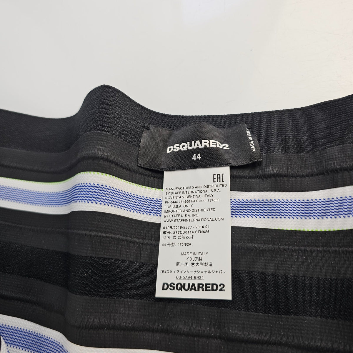 DSQUARED2 Striped Dress Size IT44 New