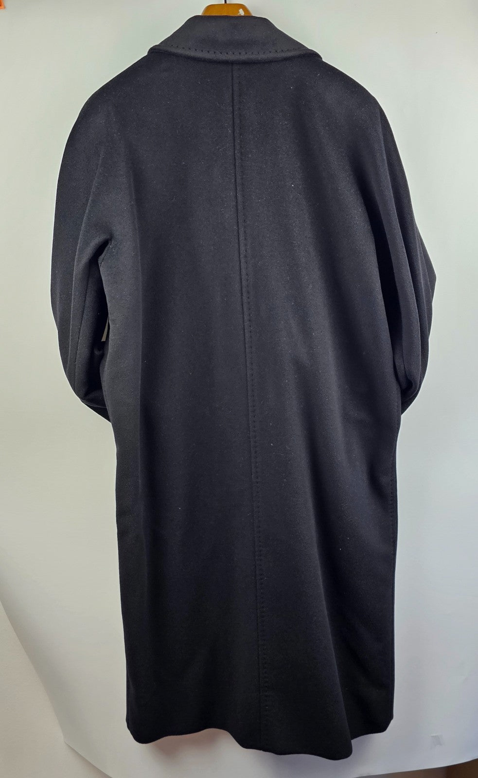 MAX MARA Madame 101801 Belted Black Wool Long Coat New & Authentic