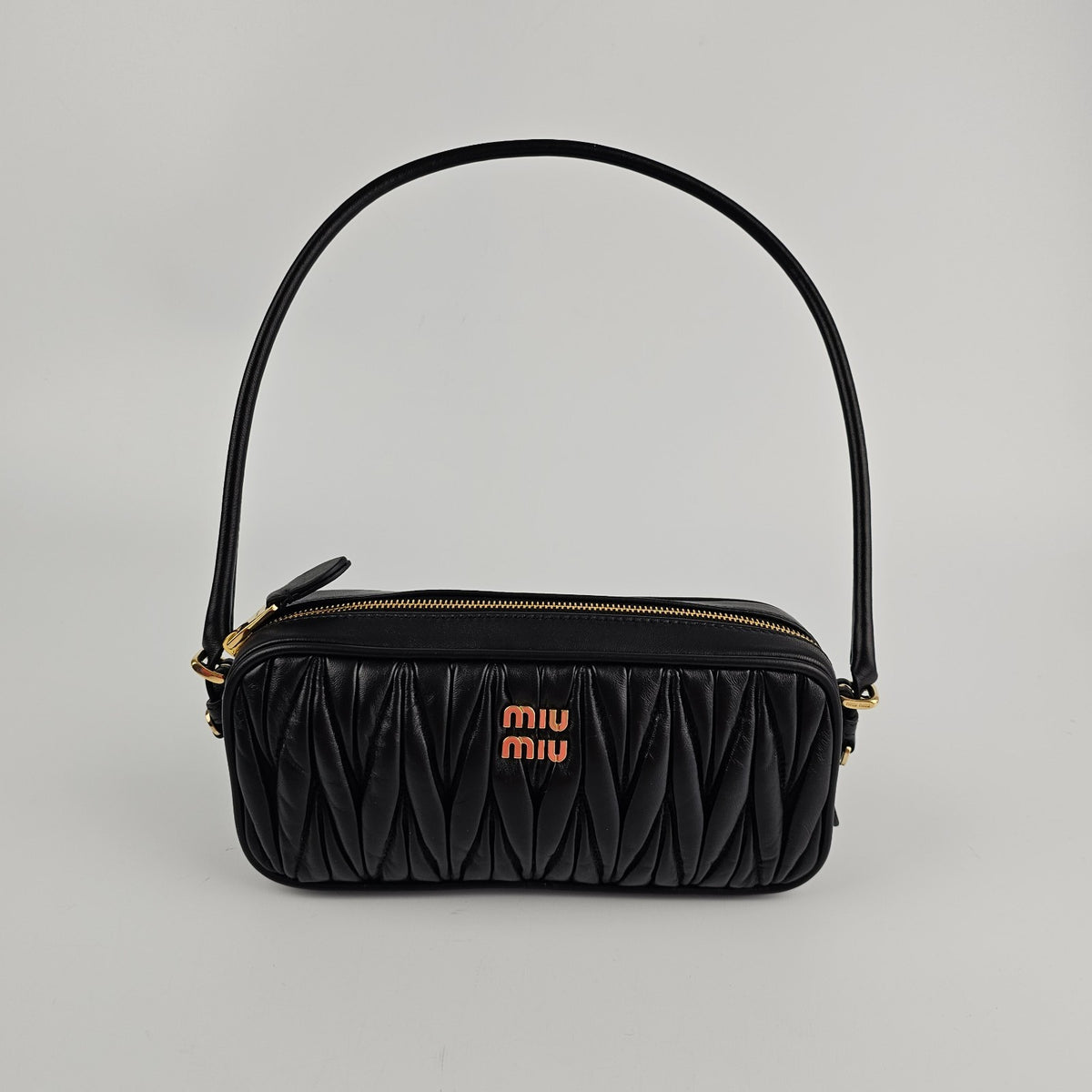 MIU MIU Black Leather Pouch New & Authentic