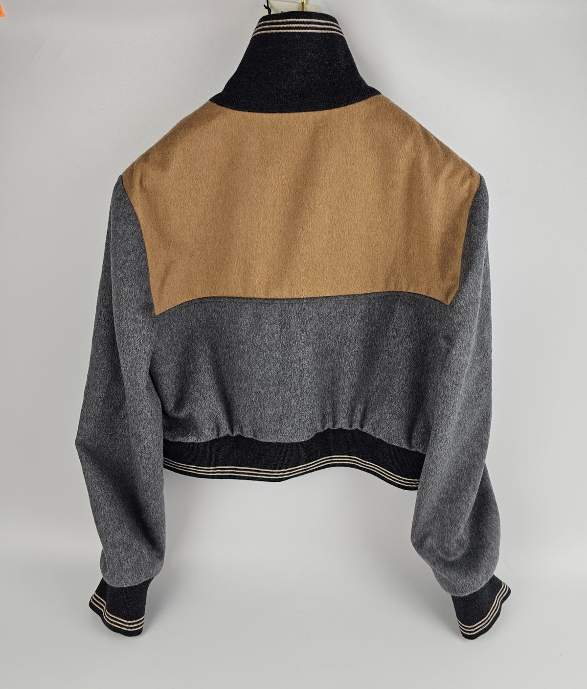 MIU MIU Gray Wool Bomber Jacket New & Authentic