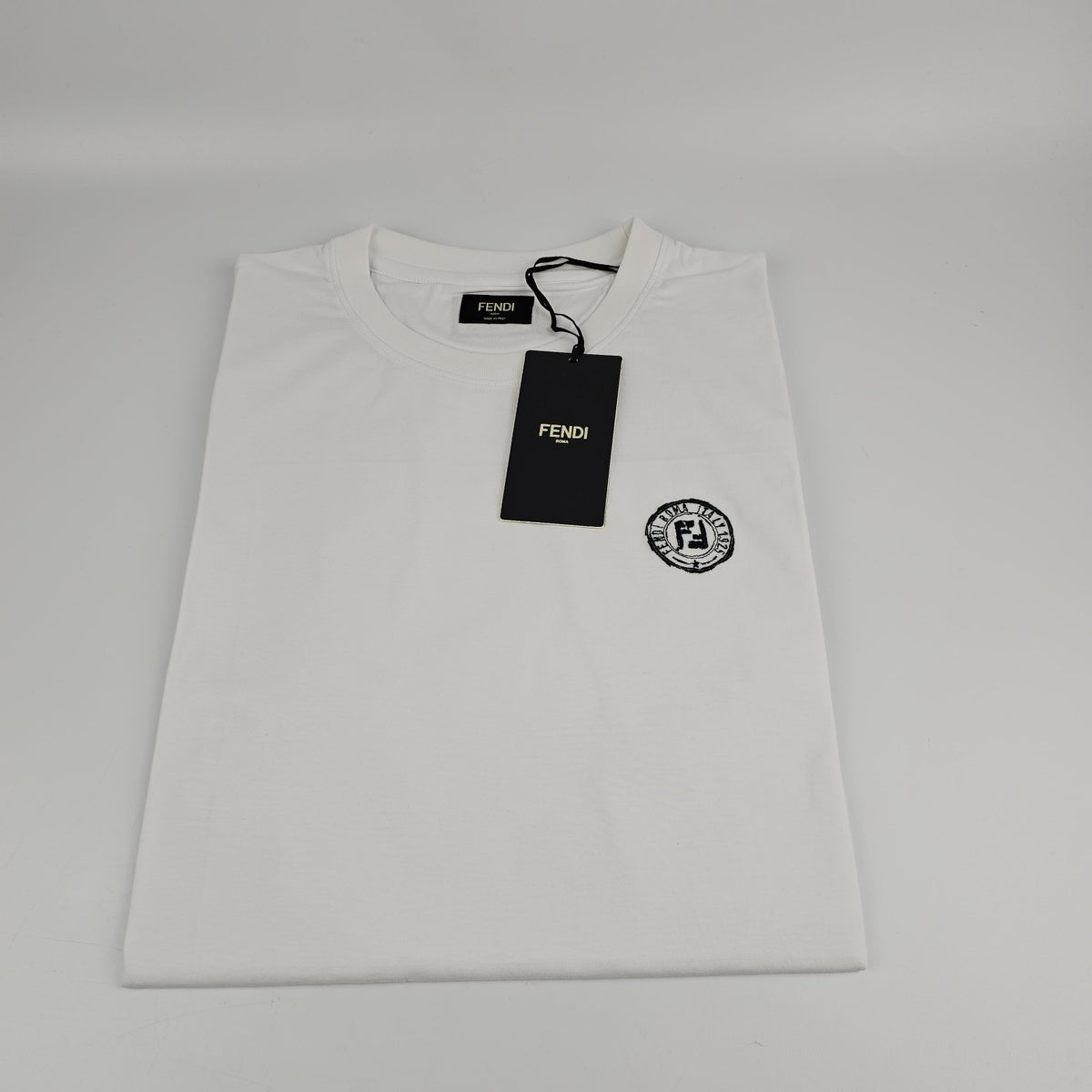 FENDI $790 White Cotton T-shirt New & Authentic