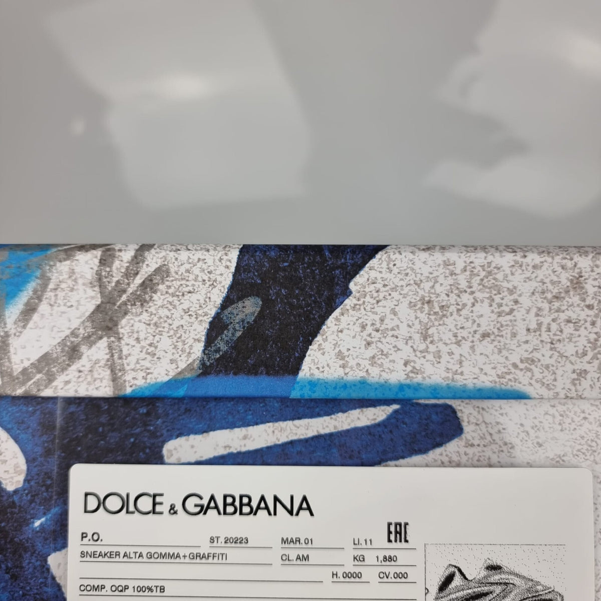 DOLCE&GABBANA Toy Rubber Graffiti Multicolor Sneakers New Size 42 US 9
